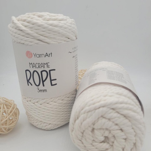 Пряжа YarnArt Macrame ROPE 3mm