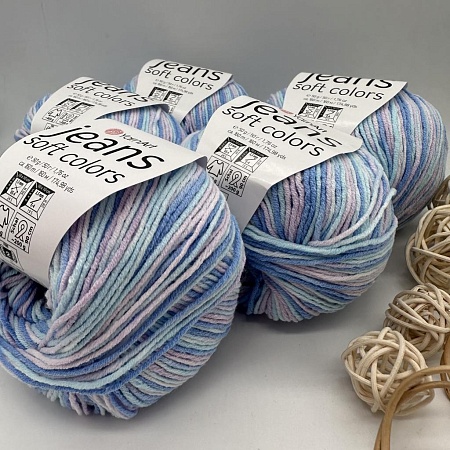 Пряжа Jeans soft colors